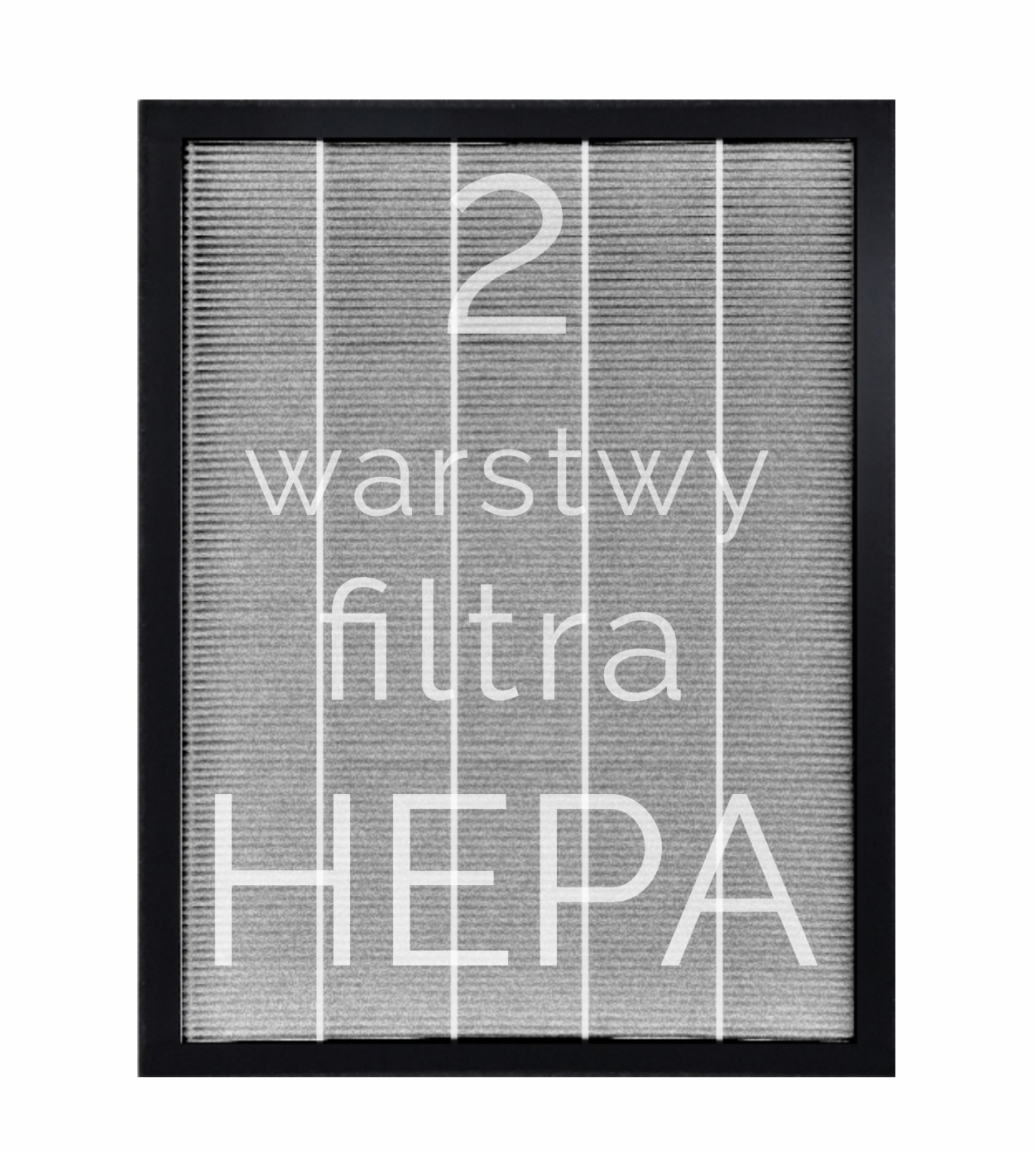 Dwie warstwy filtra HEPA