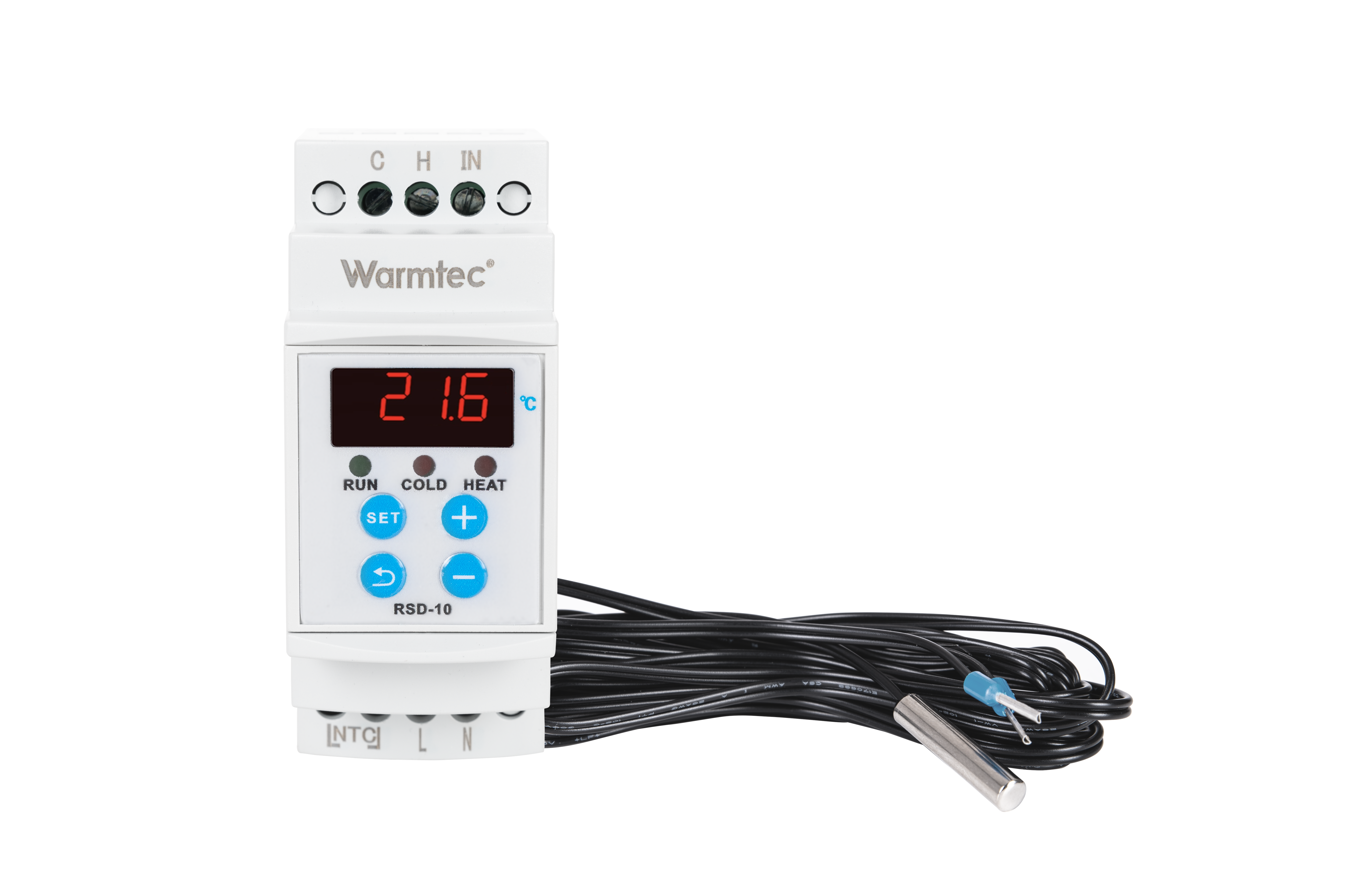 Skład zestawu regulatora temperatury Warmtec RSD-10